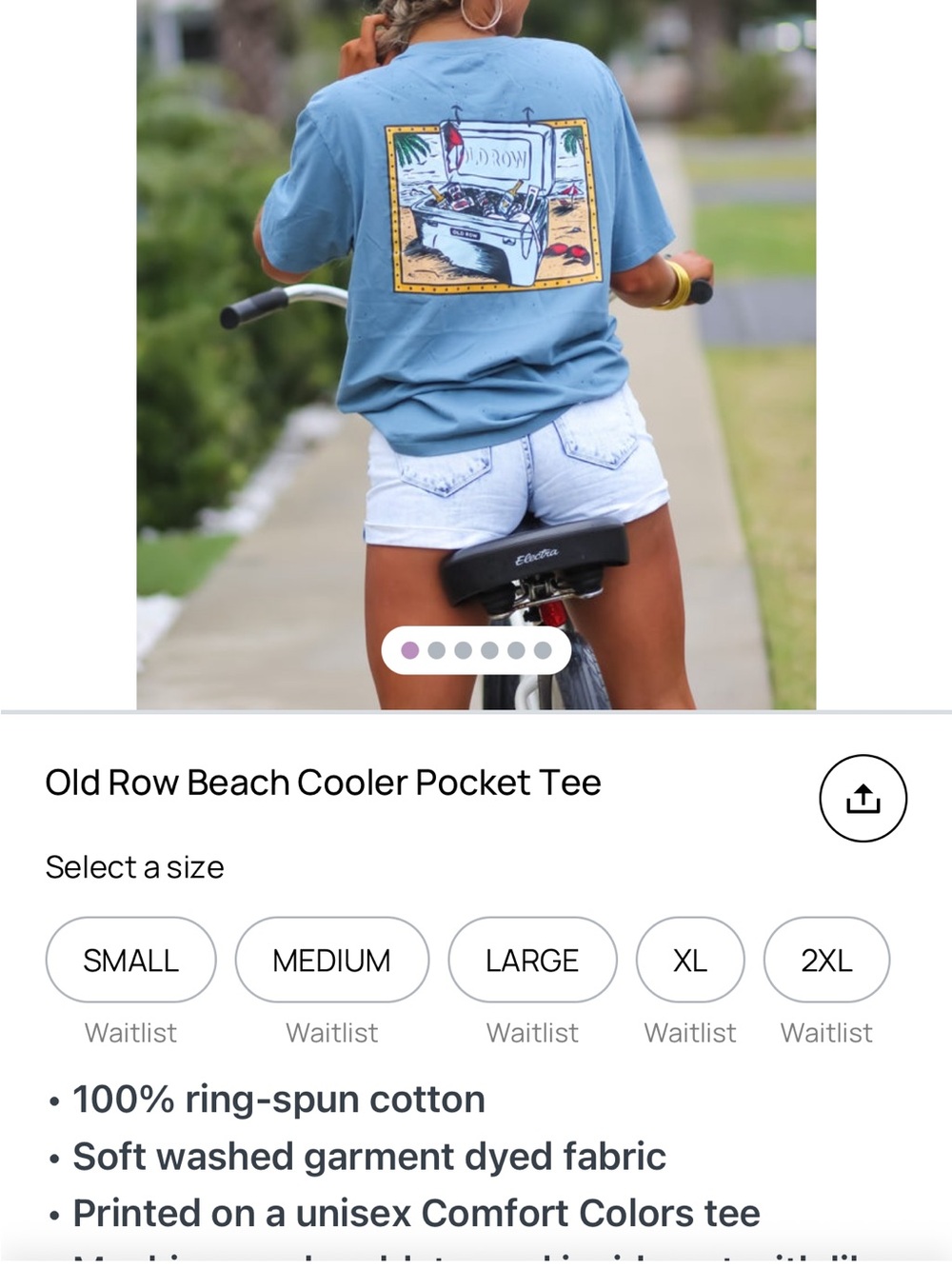 Comfort Colors Soft Faded Blue Crewneck Tee